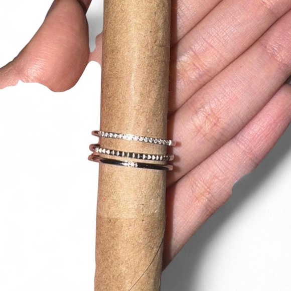 Sterling Silver multiple stack ring - Picture 5 of 5